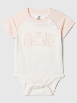 GAP - White Cotton Half Sleeves Regular Bodysuit