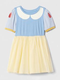GAP - Blue Cotton Half Sleeves A-Line Dress