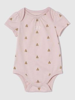 GAP - Pink Cotton Half Sleeves Regular Bodysuit