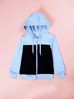 KiddoPanti - Multi-Color Denim Full Sleeves Regular Hoodie
