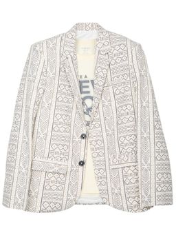 CAVIO - Grey Cotton Blend Full Sleeves Regular Blazer With T-Shirt