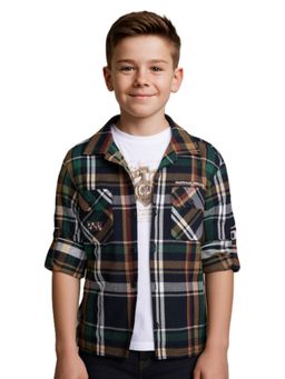 CAVIO - Multi-Color Cotton Full Sleeves Regular Shirt With T-Shirt