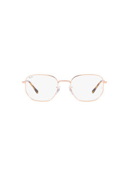 Ray-Ban - Rose Gold Frames 0Rx6496 - Irregular - Gold Frame - White Lens (51)