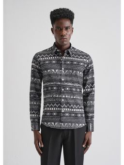 Banana Club - Mystic Maze Black Puff Shirt