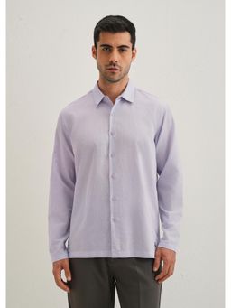 Banana Club - Lavender Hidden Sleeve Placket Cotton Linen Shirt
