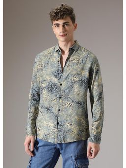 Banana Club - Boa Pastel Blue Feather Shirt
