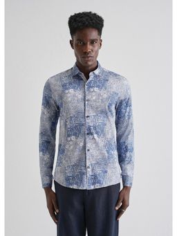 Banana Club - Geometric Print Full-Sleeves Shirt