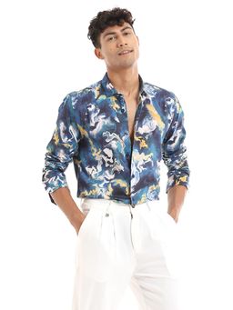 Banana Club - Contemporary Marble Printed Shirt