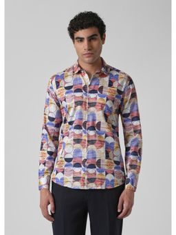 Banana Club - Multi Geometric Print Shirt