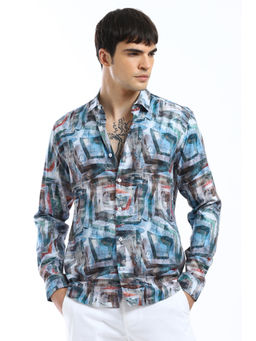 Banana Club - Geo Abstract Print Shirt