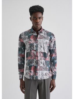Banana Club - Abstract Print Full-Sleeves Shirt