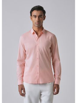 Banana Club - Light Pink Plain Blended Cotton Shirt