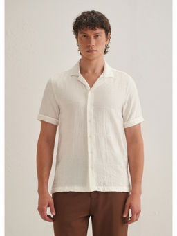 Banana Club - Cloud White Embroidery Shirt