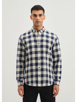 Banana Club - Chess Square Blue Check Shirt