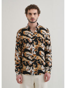 Banana Club - Caramel Brown Print Full Sleeve Shirt
