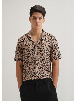 Banana Club - Animalistic Print Half Sleeve Shirt