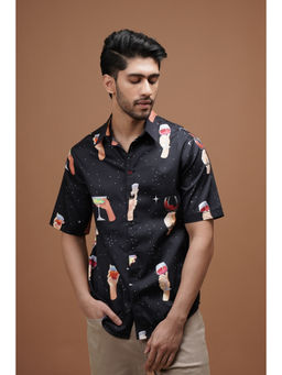 CLUBHAVANA - Black High Spirits Print Shirt