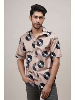 CLUBHAVANA - Brown Paradise Spinners Print Shirt