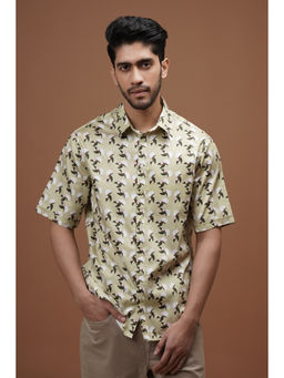 CLUBHAVANA - Green Petal Parade Print Shirt