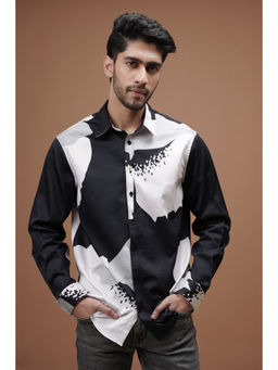 CLUBHAVANA - Black and Bloom Print Shirt