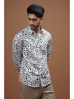 CLUBHAVANA - White Dotted Daze Print Shirt