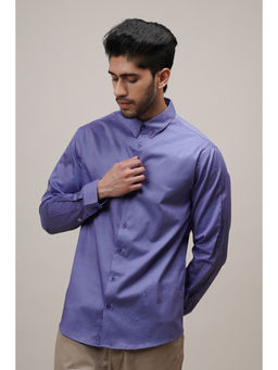 CLUBHAVANA - Blue Regular Classic Fit Checkered Shirt