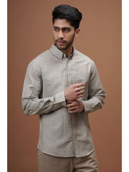 CLUBHAVANA - Grey Stone Grey Linen Shirt