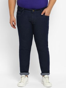 Urbano Plus - Men Dark Blue Regular Fit Denim Jeans Stretchable