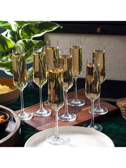 The Artment - Champella Champagne Flute Glasses - Set Of 8