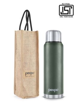 Pexpo - Flamingo Military Green Vacuum Insulated Hot & Cold Flask