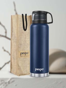 Pexpo - Fererro Denim Blue Vacuum Insulated Hot & Cold Flask