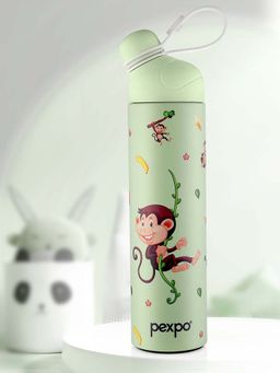 Pexpo - Pico Green Monkey Print Vacuum Insulated Hot & Cold Flask