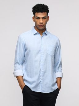 Crocodile - Comfort Fit Sport Light Blue Shirt for Casual Style
