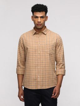 Crocodile - Comfort Fit Sport Mustard Shirt for Trendy Looks