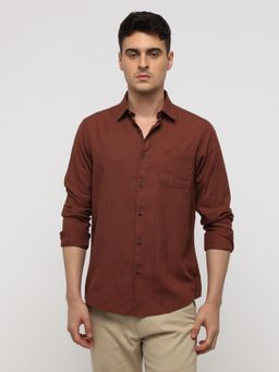 Crocodile - Dual Tone Rust Premium Solid Shirt