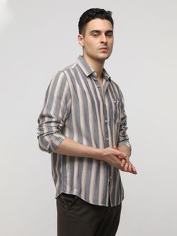 Crocodile - Multi Color Stripe Light Weight Shirt