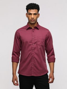 Crocodile - Full Sleeve Sport Terracotta Pink Shirt for Trendy Looks