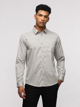 Crocodile - Full Sleeve Beige Shirt for Elegant Wear