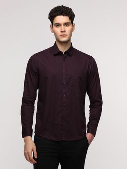 Crocodile - Full Sleeve Wine Shirt for Trendy Style