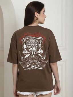 RHINO CULT - Brown Legend Of Zoro Printed T-Shirt