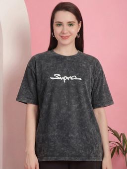RHINO CULT - Toyota Supra Classic Grey Acid Oversized T Shirt