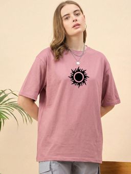 RHINO CULT - Pink Dragon Fire Printed T-Shirt