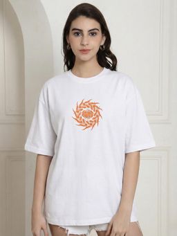 RHINO CULT - Static Skull Oversize Printed T-Shirt