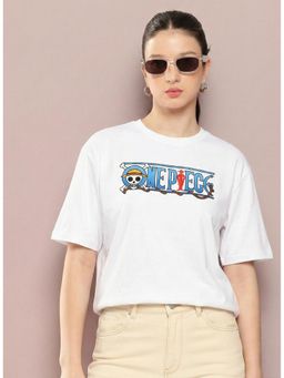 RHINO CULT - Zoro Rage And Fury White Printed T-Shirt