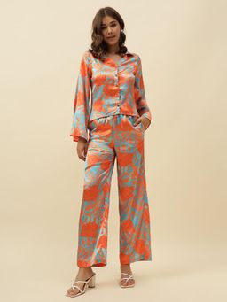 Beatnik - Orange Printed Co-Ord Set