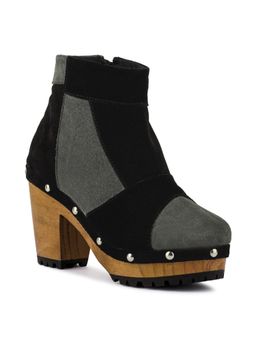 Rag & Co - Self Design Black Boots