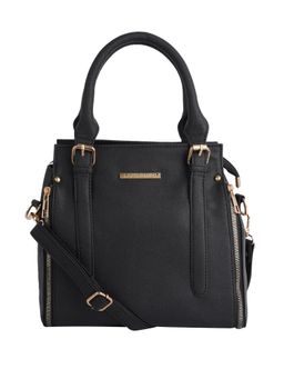 Lapis O Lupo - Black Solid-Plain Handbag