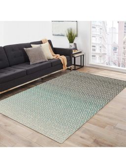 OBSESSIONS - Super Soft Anti-Static Polypropylene Bedside Runner, Brown & Teal