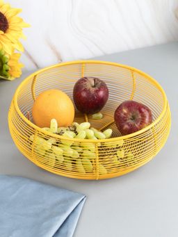 Voncasa - Metal Wire Countertop Fruit Bowl Basket Holder Stand for Home & Kitchen