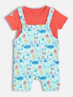 MINI KLUB - Boys Knit T-Shirt with Dungaree (Set of 2)